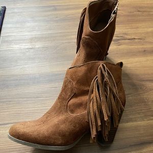 Madden girl brown western booties